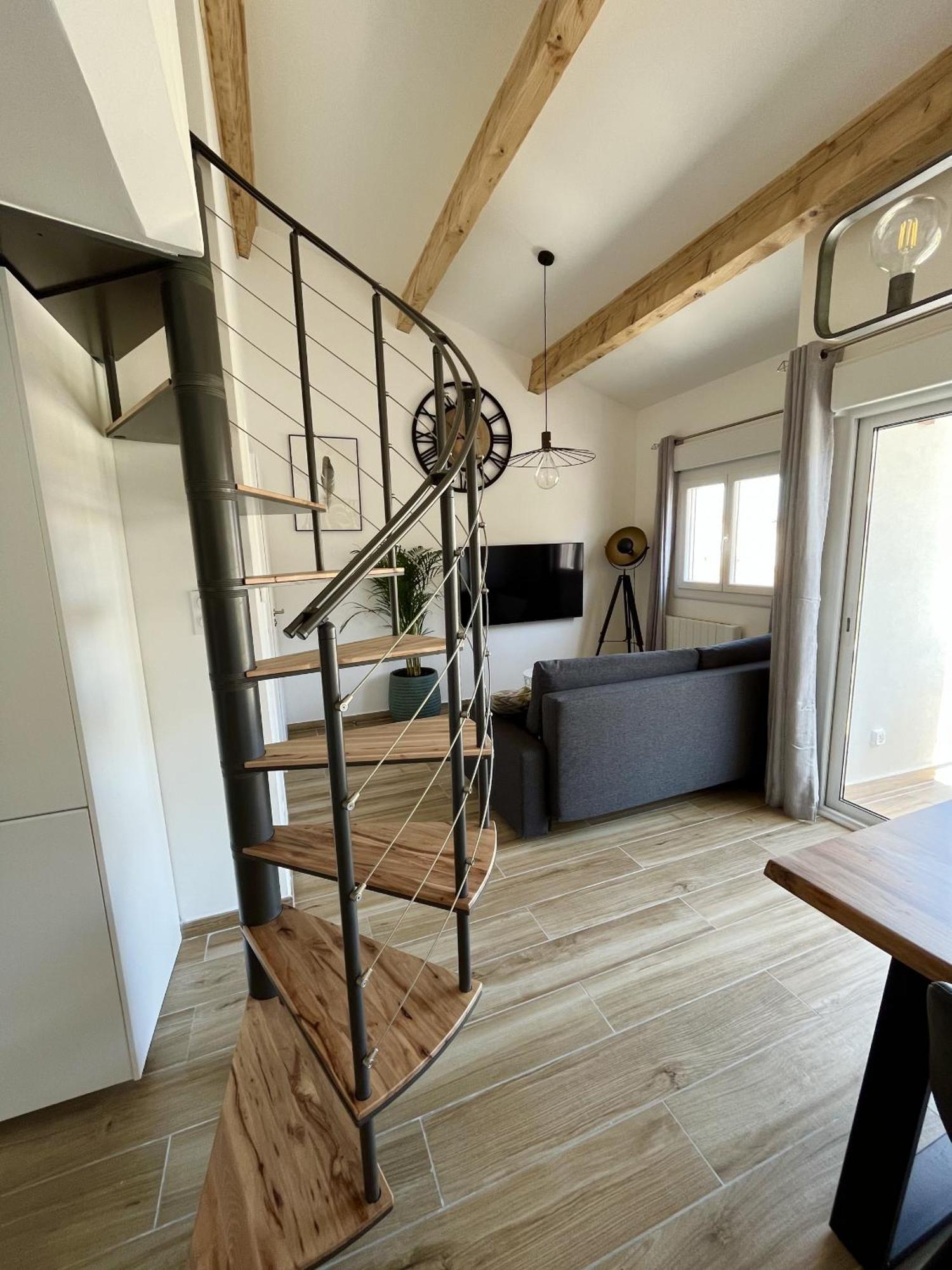 Duplex Centre Ville - 50M De La Plage - Clim - Garage - Netflix 르그로뒤후아 객실 사진